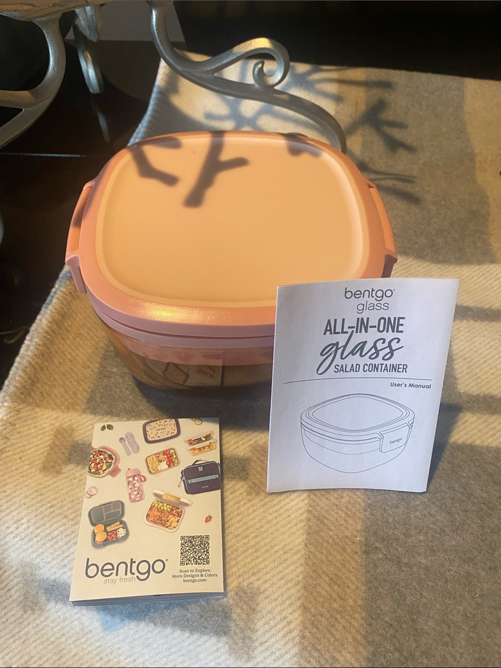 Bentgo All-in-One Glass Salad Container - Pink